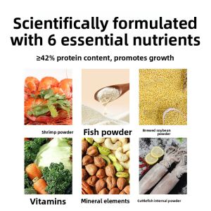 MONLEYTA | Small Particle Fish Feed For Young Fish苗Goldfish Special Tropical Fish Food Universal For Small Fish孔雀鱼Zebra Fish