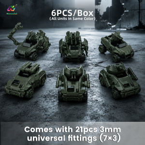 Sheik Mainland 3Min Project A 6pcs/Box 1/60 Bobcat Porcupine Modular Sci-Fi Armor Vehicle Model Kit for Wargame Collectible Gift