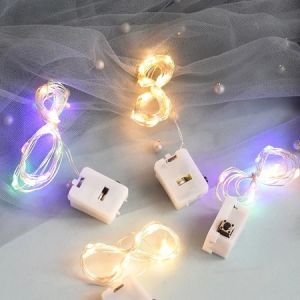 1/2M Copper Wire LED String Lights Wedding Festival Lighting Party Decoration String Light Christmas Tree Bar Decoration