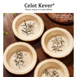Elegant Deep Ceramic Plate