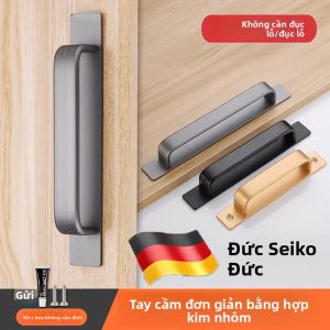 MONLEYTA | Tay Nắm Cửa Hợp Kim Không Cần Khoan cho Cửa Kính Phòng Tắm Cửa Trượt và Cửa Chính