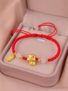 Red String 925 Pure Silver Woven Snake Year Zodiac Bracelet Luxury Ins Birthday Gift for Couples And Besties Korean Style Jewelry