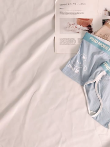 WaffleLove Summer Couple Set | Seluar Dalam Pasangan Gaya Comel & Fabrik Anti-bakteria