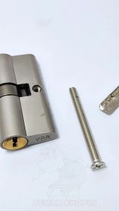 CYLINDER KUNCI PINTU UKURAN BESAR (ASLI VPR KTK)JANTUNG KUNCI KUNINGAN PLUS 4 BUAH KUNCI/KUNCI PINTU