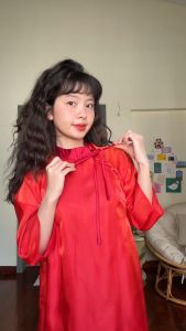 Áo dài cách tân áo dài thích hợp đi chơi đi chợ tết Ái Khuê Miều Est.2013