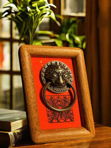 Fudi Decorative Painting Guo Ci God of Fortune Entrance Hall Living Room Decorations Chinese Style Hanging Ornament Frame