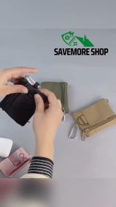 SAVEMORE SHOP Small Wallet Bag Keychain Coin Pouch EDC Accessory Bag for Hiking Backpack Camping Travel
