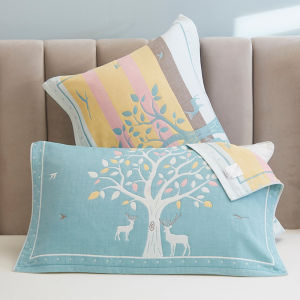 Anti-slip Pillowcase 4-layer Cotton
