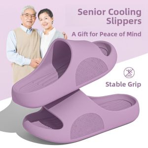 MONLEYTA | Indoor Home Bathroom Anti-slip Silent Slippers For Elderly Men And Women EVA Material Comfortable All Seasons Slip-On Shoes