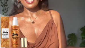 OceAura Colorful Body Shimmer Spray with Fine Glitter Stage Party Highlight for Collarbone and Hair Waterproof Highlighter Spray