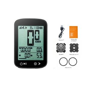 Máy Tính Xe Đạp GPS Không Dây Chống Nước Đo Tốc Độ Đo Quãng Đường Có Đèn Nền Tự Động Màn Hình Cảm Ứng Phụ Kiện Đạp Xe