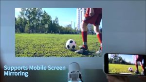 Feinodi mini projector Bluetooth 5.0/WiFi/Android13.0/HDMI 4K 1080p mini projector supports mobile phone connection/iPad/laptop. Support watching Netflix/YouTube. Realize home theater