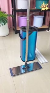 ELF ไม้ถูพื้น - รุ่น 360 องศา - เสริมสวยมือ และยาว - พร้อม 2 ผืน 4022