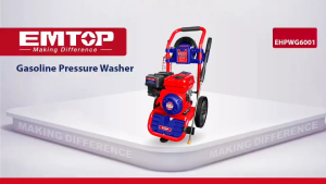 EMTOP ปั๊มน้ำอัดฉีดแรงดันสูง เครื่องยนต์เบนซิน 4 จังหวะ 6 แรงม้า เชือกดึงสตาร์ท รุ่น EHPWG6001 ( High Pressure Washer )
