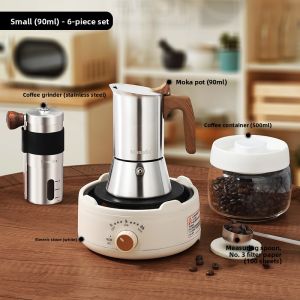 MONGDIO | Stainless Steel Moka Pot Set Espresso Extraction Coffee Machine
