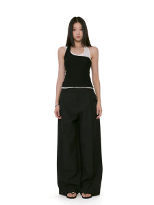 Quần Ống Rộng Cạp Thấp Phong Cách Hàn Quốc Mùa Hè Mỏng Rộng Rãi Cho Nữ Quần Ống Đứng Thường Ngày