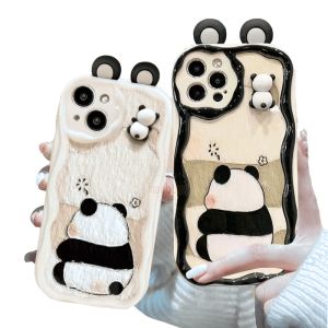 Cartoon Casing infinix itel S23 S23+ A70 A60 A60S Hot 40 40i 30 Play 30i 20 20i 4G Note 30 5G 12 G96 11 10 Play 9 Pro Lite Smart 8 7 6 Plus 5 Spark 20C 10 10C GO 1 2022 2020 2021 2023 2024 POP Cute 3D doll lazy Panda gift soft Phone Case NY 49