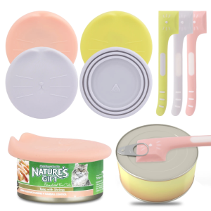 Pets Tableware Canned Spoons Canned Lid Sealed Feeders Food Can Lid for Puppy Dog Cat Storage Top Cap Reusable