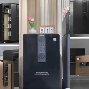 Onnais Brankas Besi Digital XA6-60 Double unlocking Alarm Touch Screen Sidik Jarik