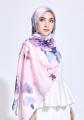 Deana Fleur Satin Shawl - Long Shawl / Muslimah Shawl / Tudung Panjang / Muslimah Scarves / Satin Shawl / Long Hijab / Rectangle Shawl. 