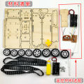 Mô Hình Xe Tăng Điện Thực Tế Tự Làm Đồ Chơi Xe Điều Khiển Từ Xa Sáng Tạo DIY Mô Phỏng Lắp Ráp Vật Lý Phụ Kiện Thủ Công. 