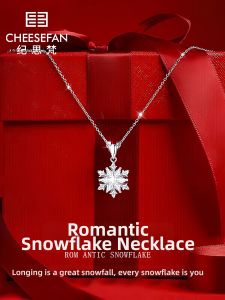Birthday Valentine Gift Necklace Snowflake Choker For Her