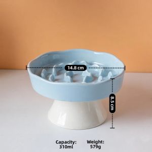 VOA | Anti-choking Raised Ceramic Slow Feeder Bowl