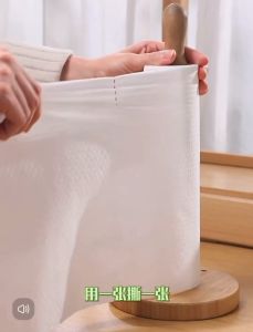 Disposable Roll-shaped Non-woven Dish Towel Washable Tearable Rag Scouring Pad