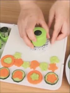Cetakan Pemotong Sayuran Buah Biskuit Pastry Stainless Steel Untuk Bento Bekal Makan Anak