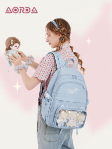 AORDA | Beautiful Blue School Backpack for Teen Girls Laptop Compatible