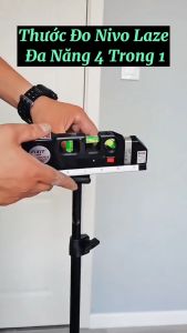 Thước Thủy Laser - Thước Đo Khoảng Cách Bằng Laser Thước Đo Laser Cầm Tay Giá Rẻ - Thước Ni vô Laser 3 Chức Năng