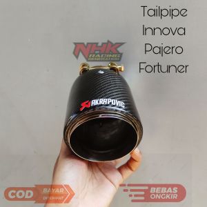 Tailpipe knalpot variasi mobil innova pajero Fortuner hilux stainles finishing karbon kevlar asli