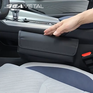 Universal Car Seat Storage Bag Leather Seat Gap Organizer Box Slit Side Filler Box Car Interior Crevice Bag