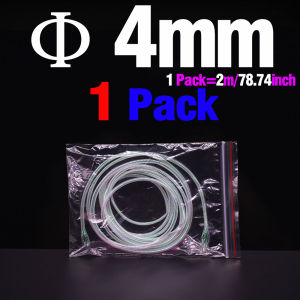 2Meters Mylar Tubing Fly Tying 2/4/6/8mm Pearlescent Braid Tube Set for Fishing Holographic Hollow Fish Pattern Materials