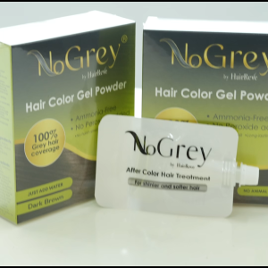 NoGrey HAIR COLOR Gel Powder Twin Pack - Peroxide Free Ammonia Free