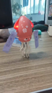 ของเล่นตุ๊กตาปลาหมึกเต้นตลกในสต็อก ของเล่นสร้างสรรค์สำหรับพ่อแม่และลูก ของเล่นปลาหมึกเต้นมหัศจรรย์ ของเล่นคลาย