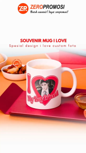 Mug Keramik I LOVE Custom Suka-Suka