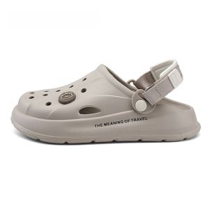 NB CROSS | NB CROSS Flagship Store Summer 2025 New Hole Shoes Mens Outdoor Beach Slippers Breathable EVA Upper Slip-On Casual Sandals