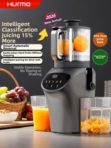 [China Plug Adapter Needed]Hurma | Juice Extractor with Juice Separation Function 100% Automatic Home Use