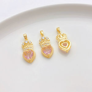 Color-Protected 18K Gold Plated Micro Paved Zircon Necklace Pendant