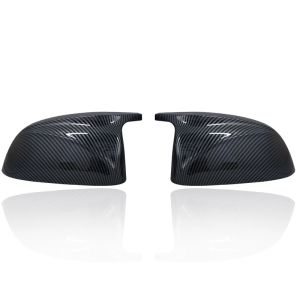 For BMW x3 G01 x4 G02 x5 G05 2018-22 Black M3 Style Carbon Fiber Car Rear View Door Wing Side Mirror Cover Caps Shell Case