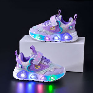 Princess Girl Sports Shoes with Light Soft Bottom Breathable Childrens Shoes Baby Walking Shoes Spring Autumn New Style
