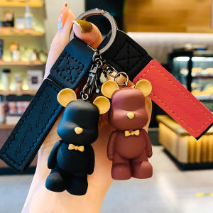 LoviRa Cartoon Keychain Cute Bear Doll Keyring Bag Pendant Couple Car Keyholder 4 Colors