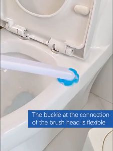 Toilet Brush disposable toilet brush cleaning system Toilet Flush Deodorizer stain remover with long holder household simple wall mounted 360 retate 2 in 1 spones refill tablets heavy duty blue flush and clean scrubbing bathroom cleaners tools set