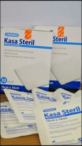 KASA STERIL ONEMED STERILE 16 CM X 16 CM - 1 BOX isi 10pcs