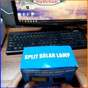 Đèn Năng Lượng Mặt Trời Solar Street Lamp 6 Bóng Led To Cảm Biến Chuyển Động Kèm Điều Khiển Tắt Bật Từ Xa