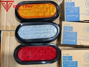 Đèn hậu led bầu dục 2019. Đèn lái sau xe tải 12v/24v trang trí cản sau