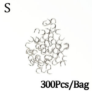 Topranc Stainless Steel U Shape Lure Split Ring Bracket Metal U Hook DIY Spinner Spoon Bait Accessory Fishing Tackle Parts