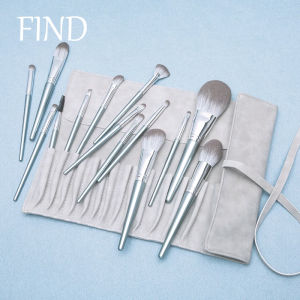 FIND 14 Pcs Makeup Brush Set Professional Foundation Eyeshadow Loose Highlighter Powder Brush Soft Hair Makeup Brush Portable Beauty Tools