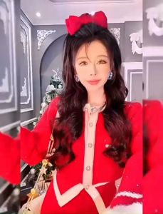 Set Len Dạ Lông Thỏ Siêu Bling Cúc Ngọc Cực Sang